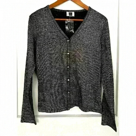 Brand new vintage sparkly  grey/black sweater. - Picture 1 of 7
